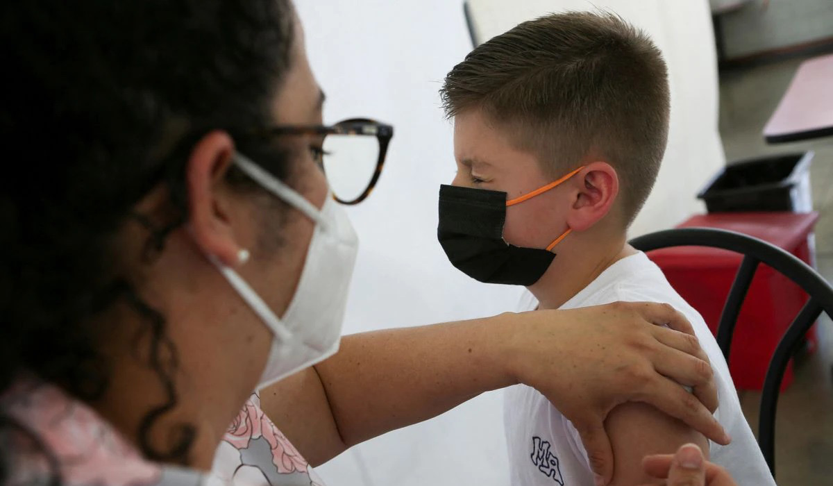 A child is administered a dose